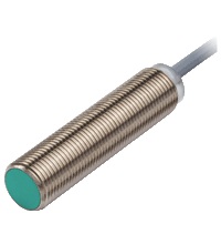 Pepperl&plus;Fuchs Inductive Proximity Metal Barrel Sensor; 12mm; Embeddable; 10-30VDC; NO; PNP; 2m Potted Cable
